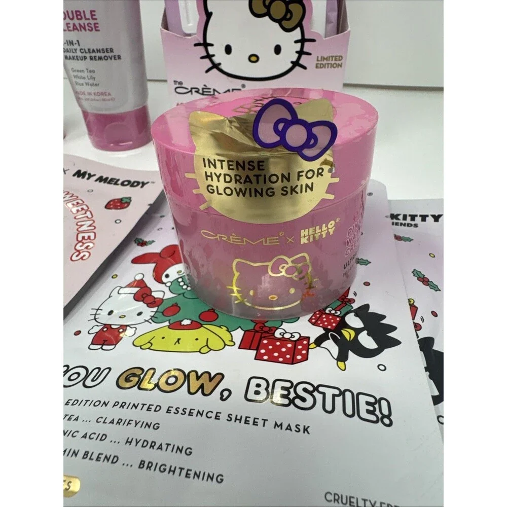 The Crème Shop x Hello Kitty Skincare Collection 9 Pack NEW SEALED pink water